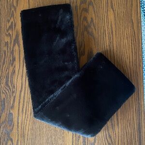Calvin Klein Lux Faux Fur Infinity Scarf - Black